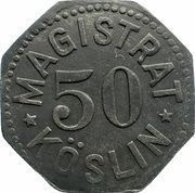 50 Pfennig - Köslin, Germany,  reverse image