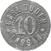 10 Pfennig - Lassan Carl Duden obverse image
