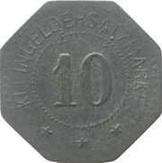 10 Pfennig - Neustettin, Germany, 1917 reverse image