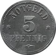5 Pfennig - Polzin, Germany, 1919 reverse image
