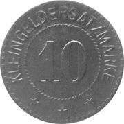10 Pfennig - Regenwalde, Germany, 1918 reverse image