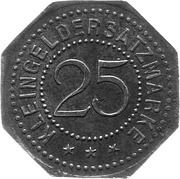 25 Pfennig - Regenwalde, Germany, 1918 reverse image