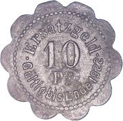 10 Pfennig - Stettin, Germany, 1920 reverse image