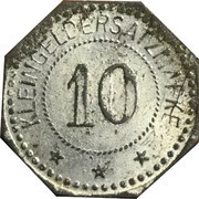 10 Pfennig - Stolzenhagen Eisenwerk Kraft, Germany,  reverse image