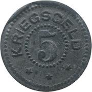 5 Pfennig - Stralsund, Germany, 1917 reverse image