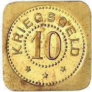 10 Pfennig - Stralsund Pattern reverse image