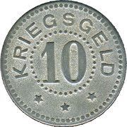 10 Pfennig - Stralsund, Germany, 1917 reverse image