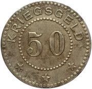 50 Pfennig - Stralsund, Germany, 1917 reverse image