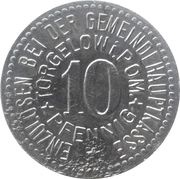 10 Pfennig - Torgelow, Germany,  reverse image