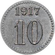 10 Pfennig - Bnin, Germany, 1917 reverse image