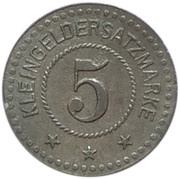 5 Pfennig - Gostyn, Germany, 1917 reverse image
