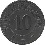 10 Pfennig - Hohensalza, Germany, 1917 reverse image