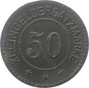 50 Pfennig - Koschmin, Germany, 1918 reverse image