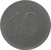 10 Pfennig - Lissa, Germany,  reverse image