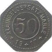 50 Pfennig - Meseritz, Germany, 1917 reverse image