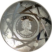 5 Dollars - Elizabeth II 6th Portrait - Milky Way - Silver Domed obverse image