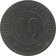 10 Pfennig - Ostrowo, Germany,  reverse image
