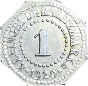 1 Pfennig - Schneidemühl, Germany, 1920 reverse image