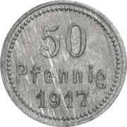 50 Pfennig - Schroda, Germany, 1917 reverse image