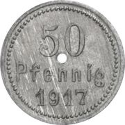 50 Pfennig - Schroda, Germany, 1917 reverse image
