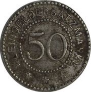 50 Pfennig - Schwerin an der Warthe, Germany, 1917 reverse image