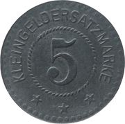 5 Pfennig - Tremessen, Germany,  reverse image