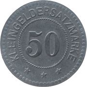 50 Pfennig - Tremessen, Germany,  reverse image
