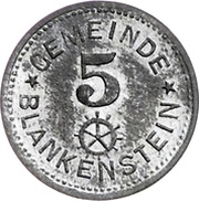 5 Pfennig - Blankenstein obverse image