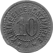 10 Pfennig - Blankenstein, Germany,  reverse image