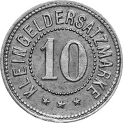10 Pfennig - Blankenstein, Germany,  reverse image