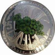 5 Dollars - Elizabeth II 6th Portrait - Beauty Rich and Rare; Daintree Rainforest, Australia, 2022 reverse image