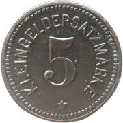 5 Pfennig - Wurzbach in Thüringen, Germany, 1919 reverse image