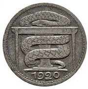 25 Pfennig - Aachen Pattern, Germany, 1920 reverse image