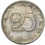 25 Pfennig - Aachen Pattern - Silver obverse image