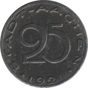 25 Pfennig - Aachen obverse image