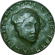 50 Pfennig - Aachen Alfred Rethel, Germany, 1920 reverse image