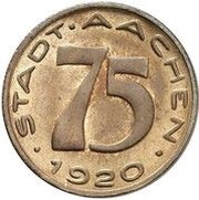 75 Pfennig - Aachen Alfred Rethel - Pattern obverse image