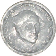 75 Pfennig - Aachen Alfred Rethel, Germany, 1920 reverse image