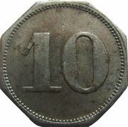 10 Pfennig - Ahrweiler N. Mies, Germany,  reverse image