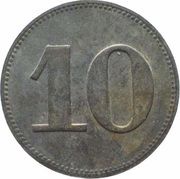 10 Pfennig - Ahrweiler N. Mies, Germany,  reverse image