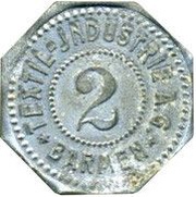 2 Pfennig - Barmen Textil-Industrie A.G. obverse image