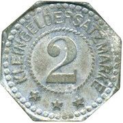 2 Pfennig - Barmen Textil-Industrie A.G., Germany,  reverse image