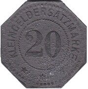 20 Pfennig - Barmen Textil-Industrie A.G., Germany,  reverse image