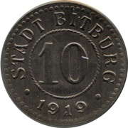 10 Pfennig - Bitburg obverse image
