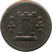 10 Pfennig - Bitburg, Germany, 1919 reverse image