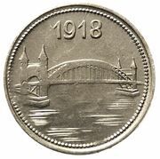 10 Pfennig - Bonn-Siegkreis, Germany, 1918 reverse image