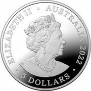 5 Dollars - Elizabeth II 6th Portrait - Wallal Centenary - Silver Domed Proof obverse image