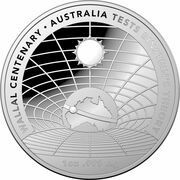 5 Dollars - Elizabeth II 6th Portrait - Wallal Centenary - Silver Domed Proof, Australia, 2022 reverse image