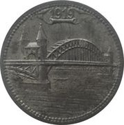 10 Pfennig - Bonn-Siegkreis, Germany, 1919 reverse image