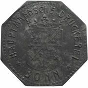 25 Pfennig - Bonn Hauptmannsche Druckerei obverse image
